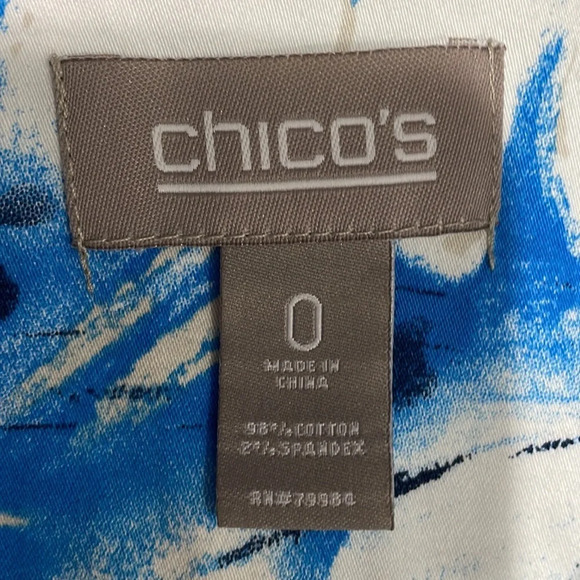 Chico’s Floral Print Stretch Jacket S (0) - Picture 9 of 15